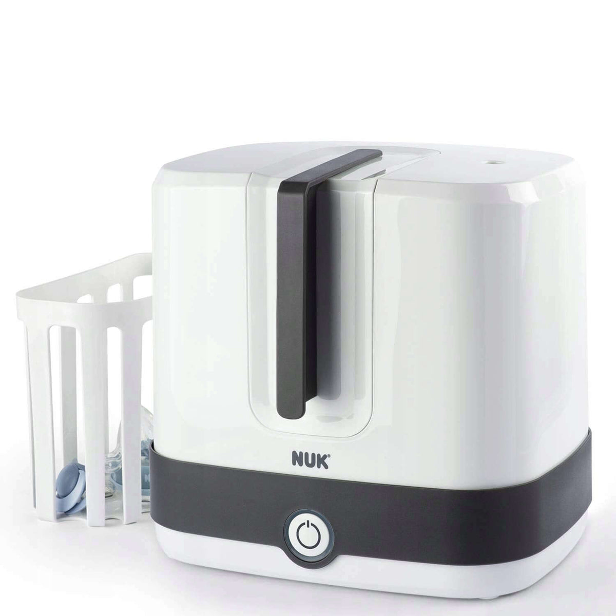 NUK Vario Express sterylizator parowy 6 minut, elektryczny sterylizator do akcesoriów niemowlęcych