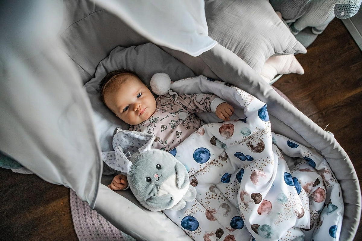 MyHummy šumiaci plyšový zajačik so snímačom plaču ZAJAC 17 cm