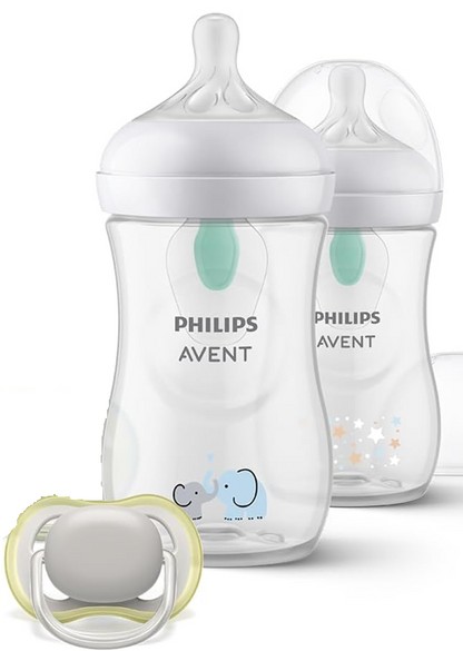PHILIPS AVENT Natural RESPONSE AIRFREE VENT súprava, fľaša 260ml x2 + cumlík