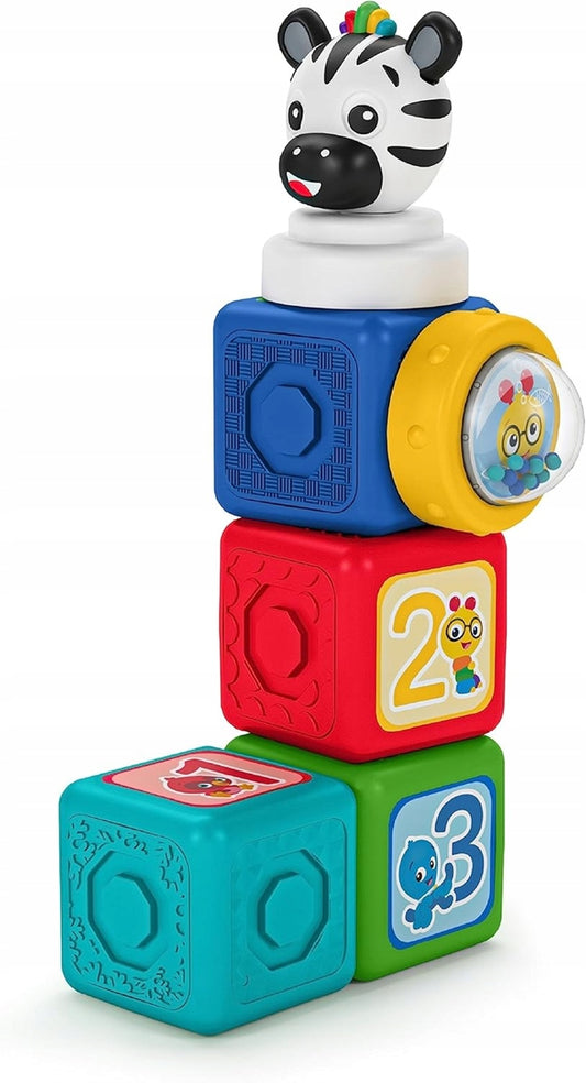 BABY EINSTEIN Connectables Add & Stack magnetické kocky 6 kusov