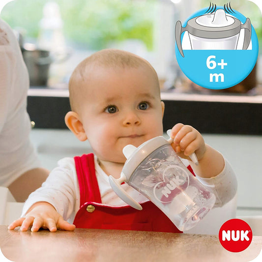 NUK súprava na učenie pitia: pohár + 3 náustky