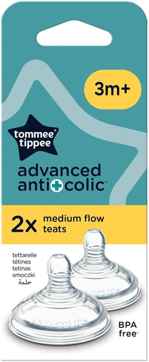 TOMMEE TIPPEE cumlíky ADVANCED ANTI-COLIC 3 mes. + x2