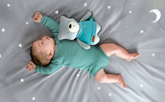 MyHummy knuffel met witte ruis, huilsensor BEER LILY 24 cm