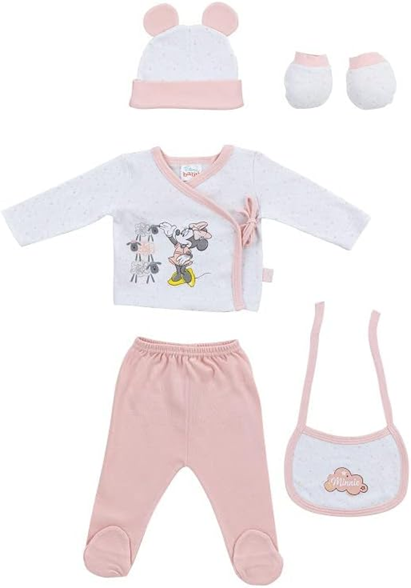 Set regalo INTERBABY in cotone pigiama cappello calzini bavaglino