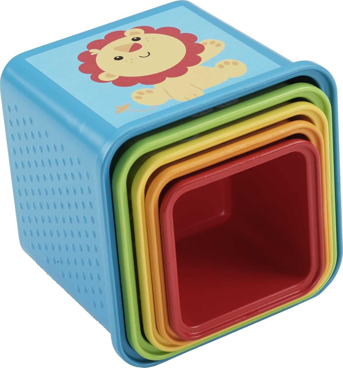 FISHER-PRICE Stack & Explore Blocks kocky rôznych veľkostí 5 kusov