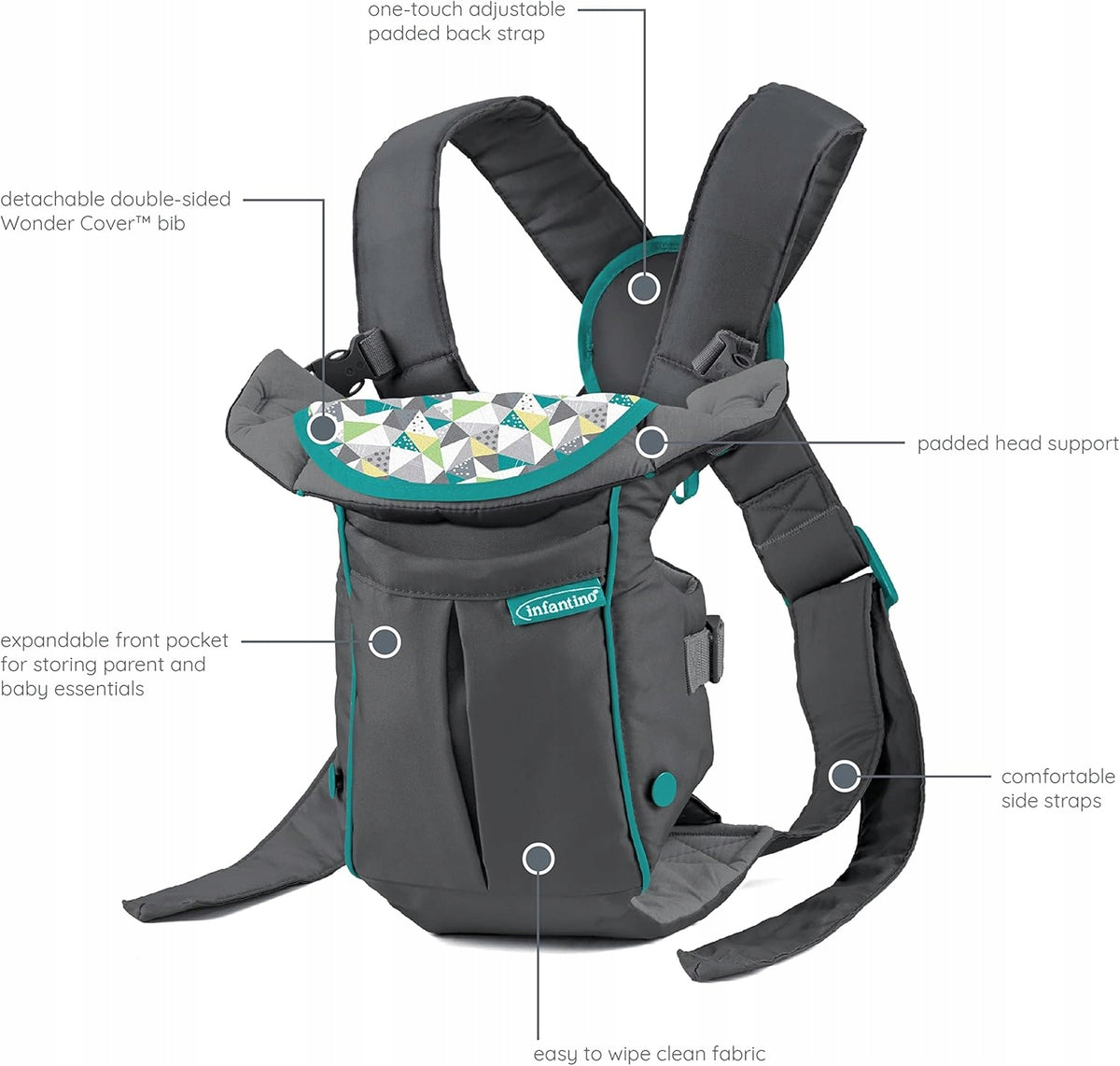 INFANTINO SWIFT CLASSIC ergonomický nosič 3,5 - 12kg