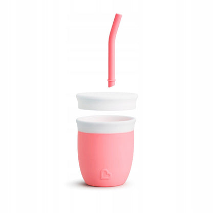 MUNCHKIN C'est Silicone! hrnček so slamkou 6 mesiacov+ 120ml