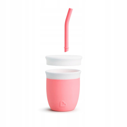 MUNCHKIN C'est Silicone! hrnček so slamkou 6 mesiacov+ 120ml