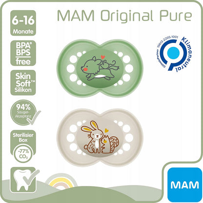 MAM ORIGINAL Pure soother + storage and sterilisation box