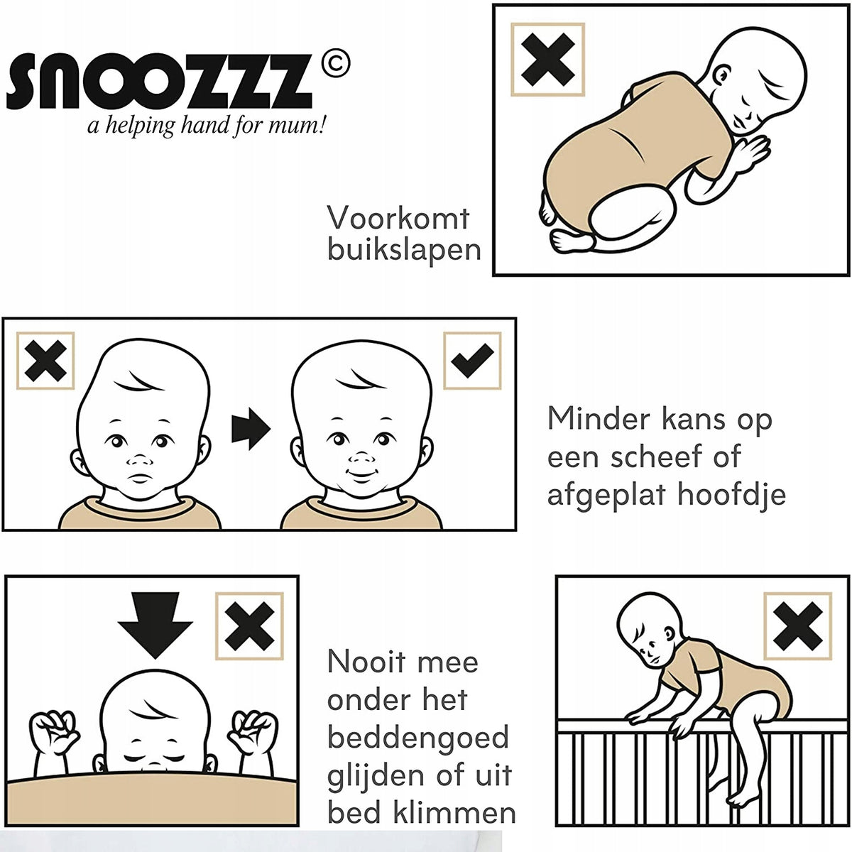 SNOOZZZ polohovač na spanie – podpora pri refluxe