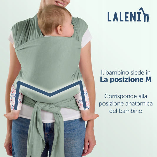 LALENI elastický šátek na nošení dítěte do 15 kg
