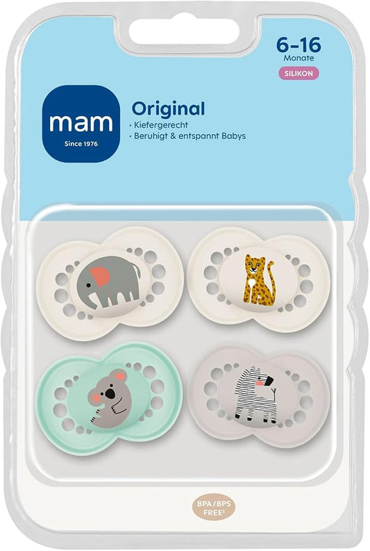 MAM Original silikónový cumlík 6 – 16 mesiacov x4