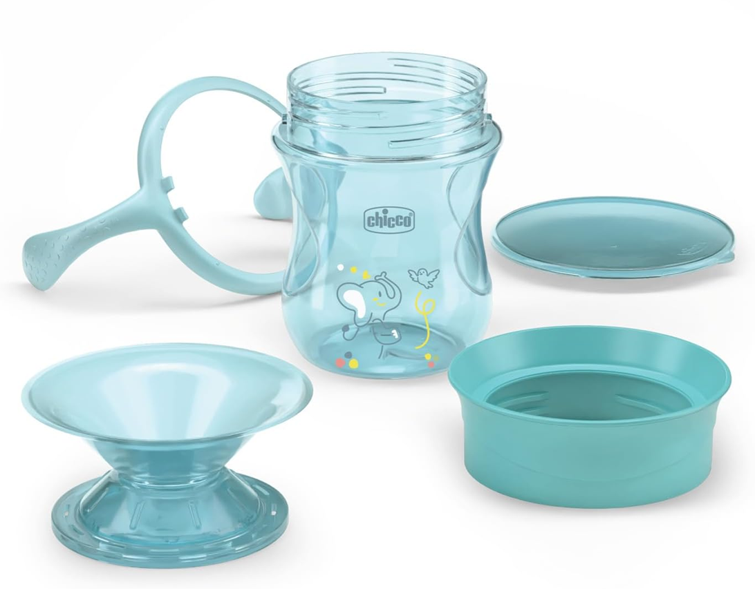CHICCO Perfect Cup netečúci pohár s 360-stupňovým náustkom 200 ml 12 m+