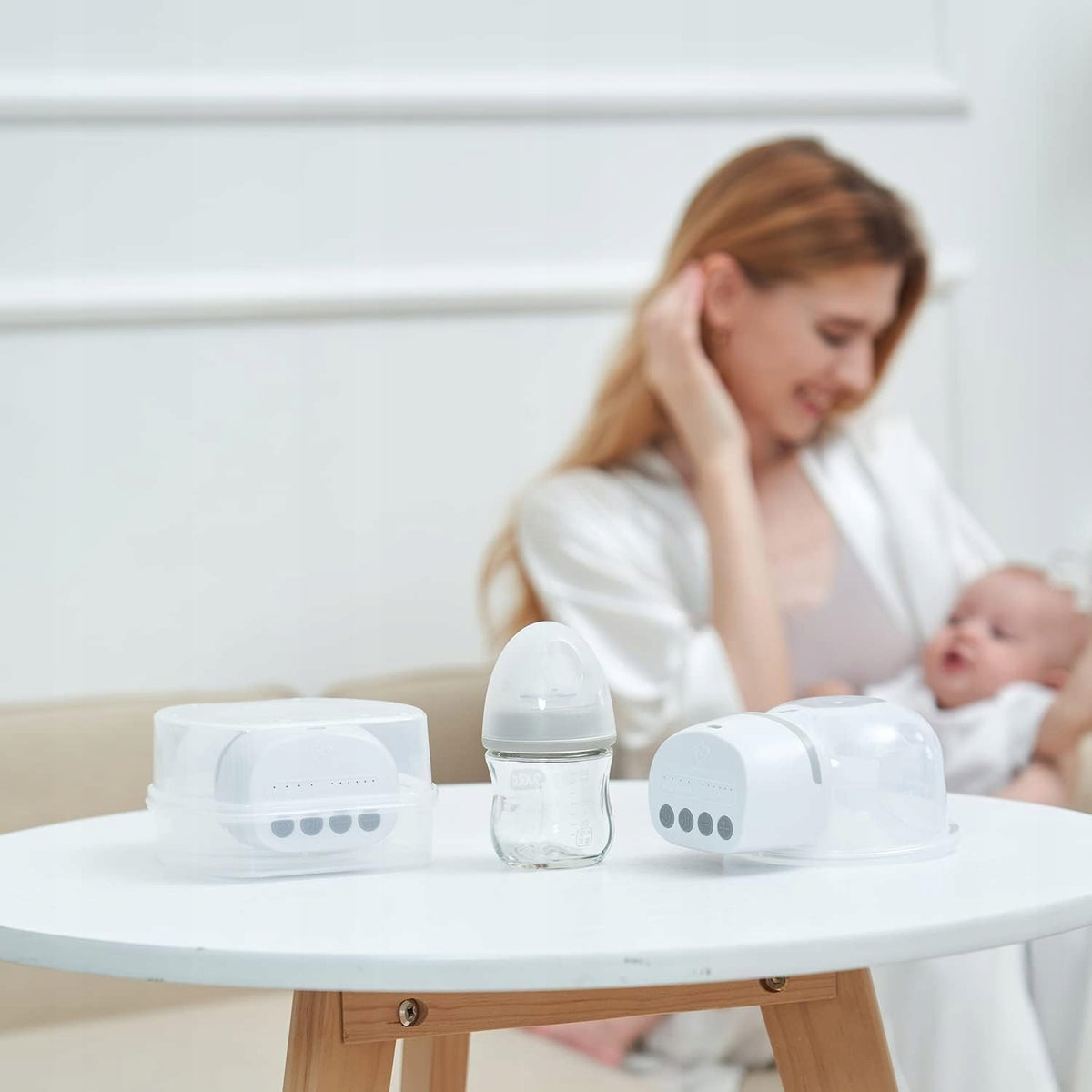 BELLABABY bezdrôtová elektrická mušľová odsávačka mlieka x2