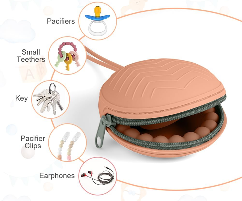 AOLSO univerzálne silikónové puzdro na cumlík, priemer 9 cm