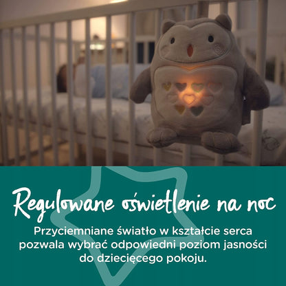 TOMMEE TIPPEE sova Ollie, plyšová hračka so zvukmi bez lampičky