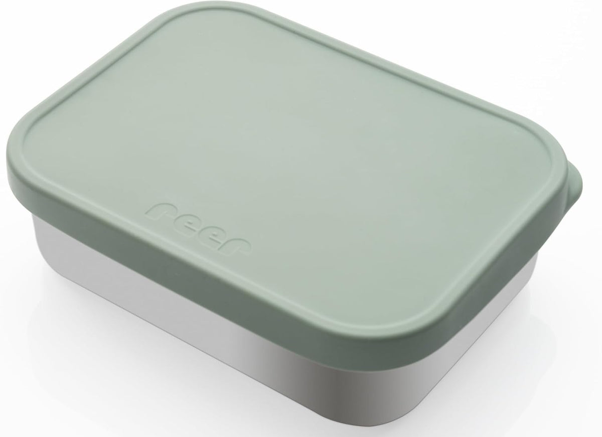 REER raňajkový box z nehrdzavejúcej ocele s priehradkou 700 ml 12x16 cm