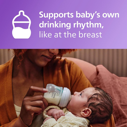 PHILIPS AVENT Natural RESPONSE AIRFREE VENT súprava, fľaša 260ml x2 + cumlík