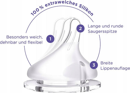 LANSINOH fľaše 160 ml x2 cumlíky S