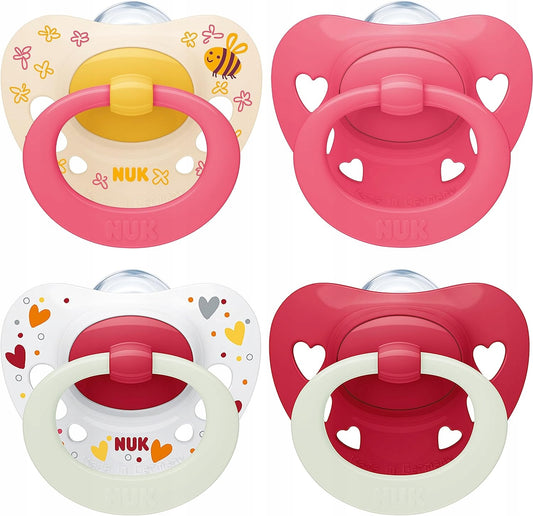 NUK SIGNATURE DAY&NIGHT πιπίλα x4 6-18 μηνών