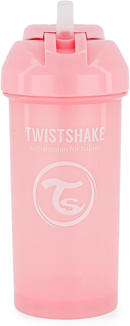 TWISTSHAKE Straw Cup nevytekajúci pohár so slamkou 360 ml 6 m+