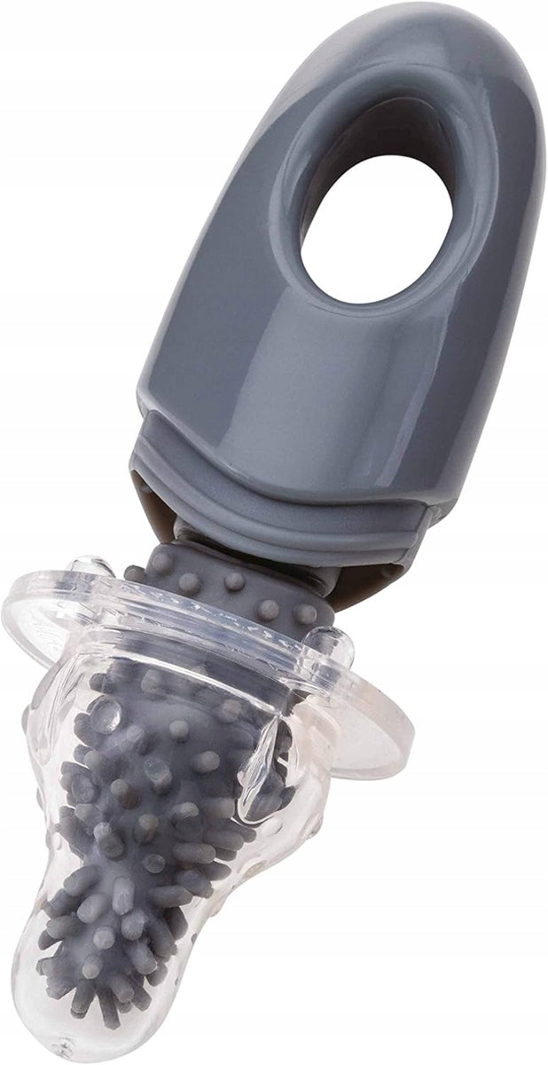 NUBY kefa 2 v 1 na čistenie cumlíkov a fliaš, 30 cm + stojan