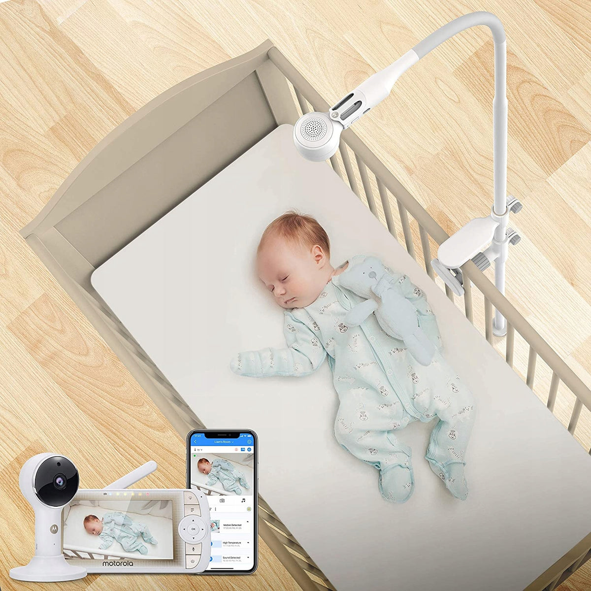 MOTOROLA VM65X Connect elektronisk babyalarm 5" + mast