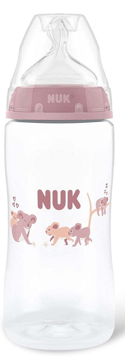 NUK First Choice+ fľaša 300 ml, cumlík M, stredný prietok, indikátor teploty
