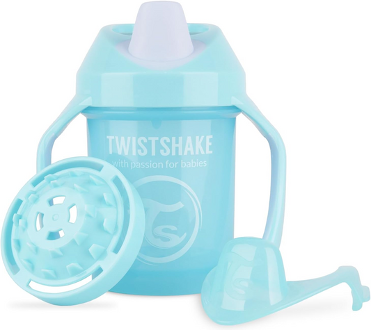 TWISTSHAKE Mini Cup nerozlievací pohár s náustkom a mixérom 230 ml 4 m+