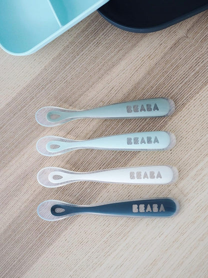 BEABA súprava silikónových lyžičiek 4 kusy