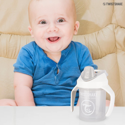 TWISTSHAKE Mini Cup nerozlievací pohár s náustkom a mixérom 230 ml 4 m+