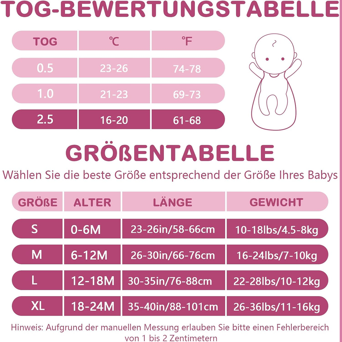 MOSEBEARS spací vak 2,5TOG 0-6msc S