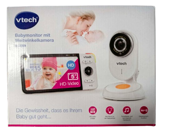 VTECH VM818 HD elektronická pestúnka s širokouhlou kamerou 5" LCD