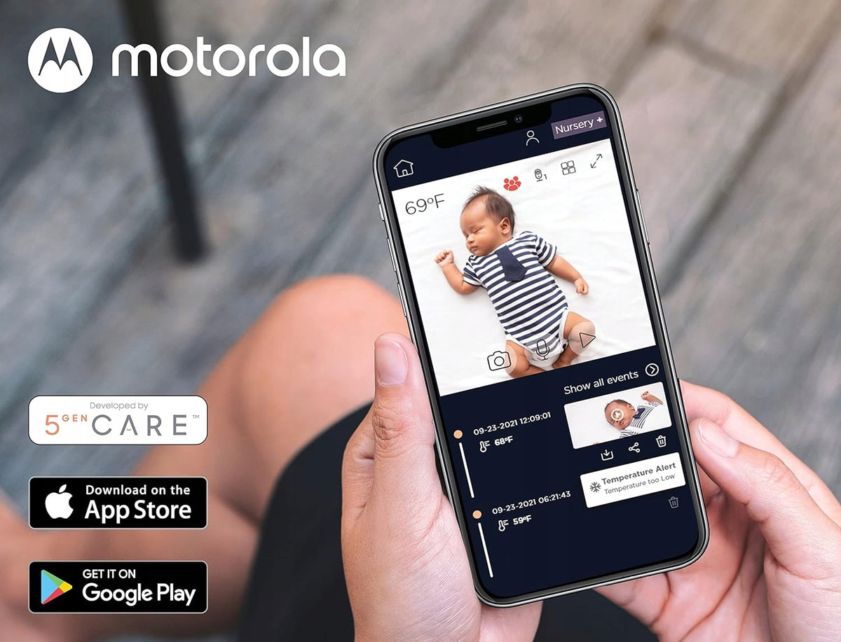 MOTOROLA VM44 Connect elektronická pestúnka 4,3" FHSS s aplikáciou