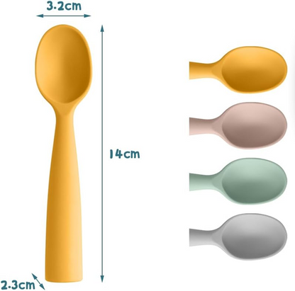 VICLOON súprava silikónových lyžičiek 14 cm, 4 kusy