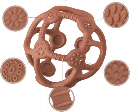 MCGMITT Teether Ball silikónové hryzátko 10 cm