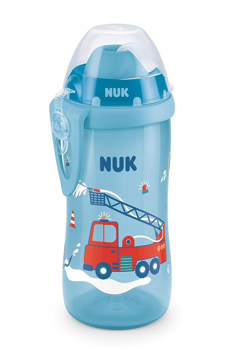 NUK Flexi Cup FĽAŠA so slamkou, 300 ml