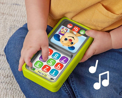 FISHER-PRICE interaktives SMARTPHONE mit 75 englischen Liedern, Sätzen und Geräuschen
