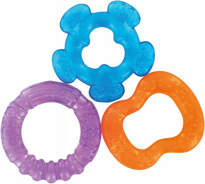 dBd silikónové chladiace a masážne hryzadlá 4 m+, 3 kusy