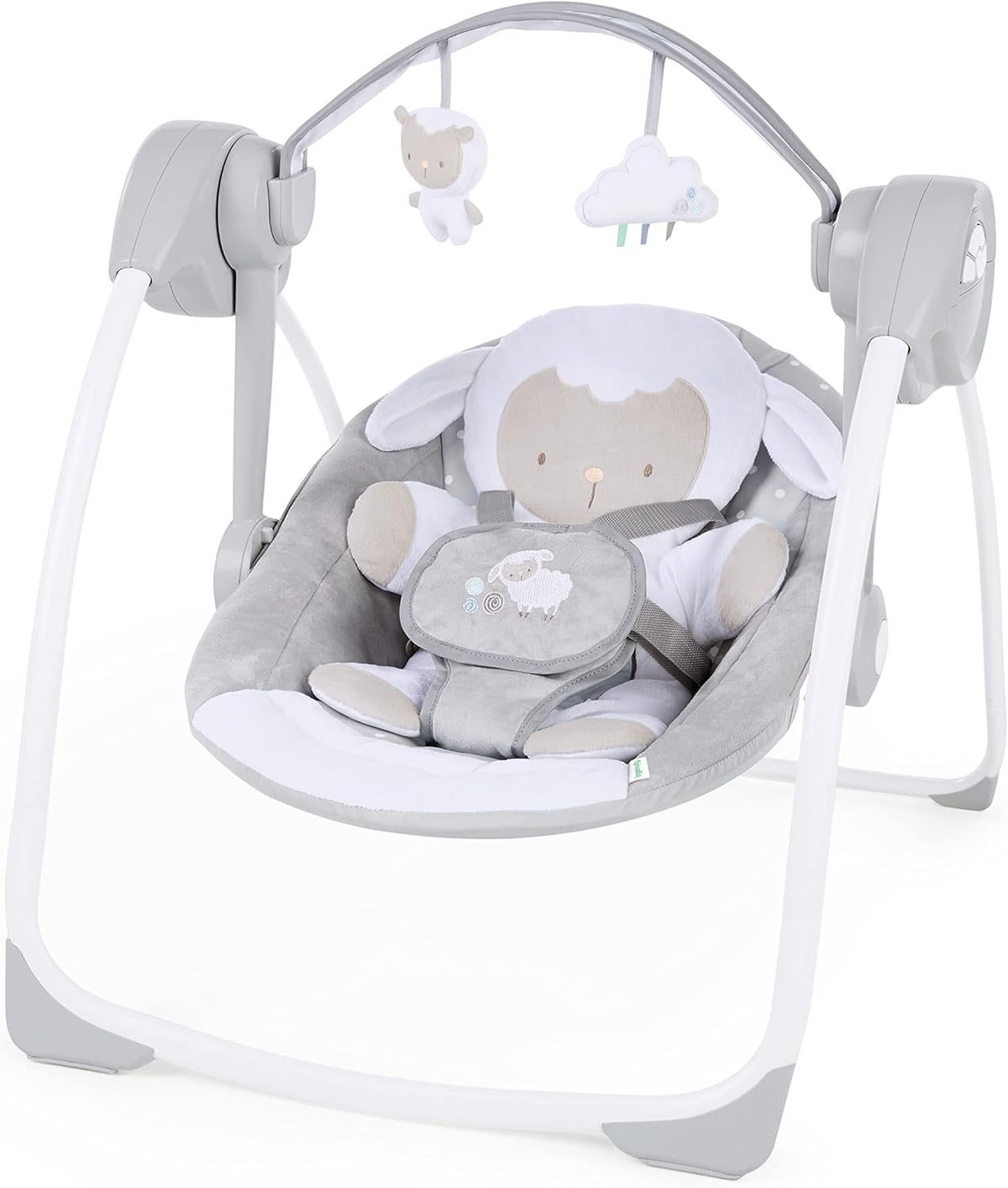 INGENUITY Comfort2GO ležadlo ZVUKY VIBRÁCIE Cuddle Lamb