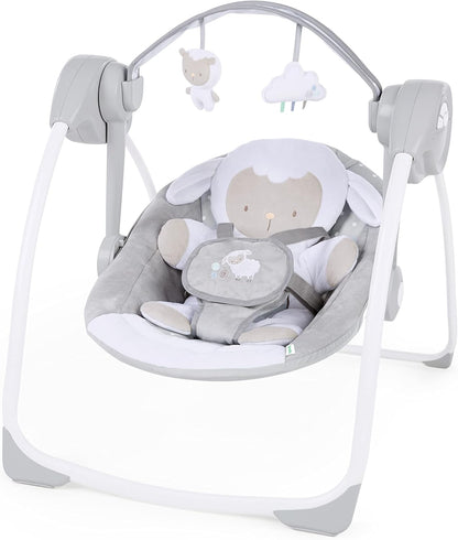 INGENUITY Comfort2GO ležadlo ZVUKY VIBRÁCIE Cuddle Lamb
