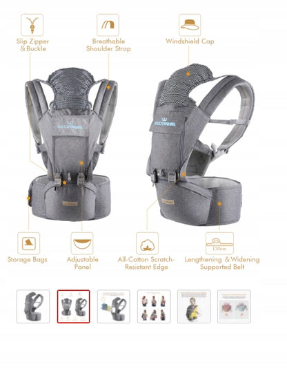 ECCOMUM ergonomický nosič s bedrovým pásom 6 v 1