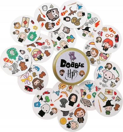 ZYGOMATIC Dobble 55 kariet + kovová škatuľka HARRY POTTER