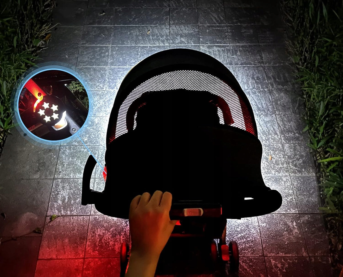 AMTEKER vodoodolné osvetľovacie svetlá na kočík, 8 cm, 2 kusy