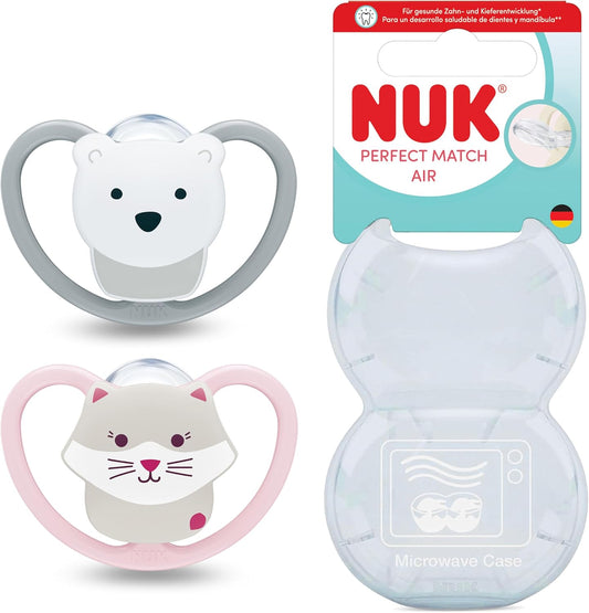 NUK Perfect Match Air cumlík 18-36m x2