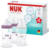 NUK Perfect Match antikolikové fľaše 260 ml 3m+ x3