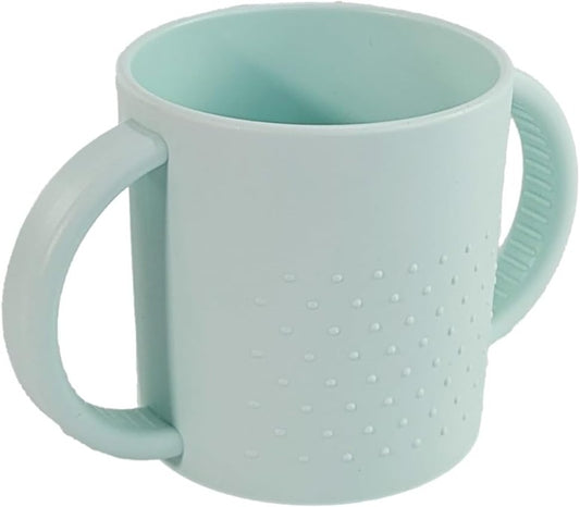 MINILAND Dolce Mint pohár s uchami na učenie pitia 250 ml 6 m+