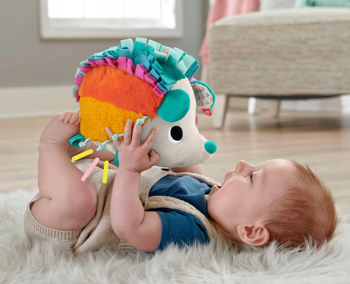 FISHER-PRICE HBP42 Mäkučký ježko senzorická plyšová hračka