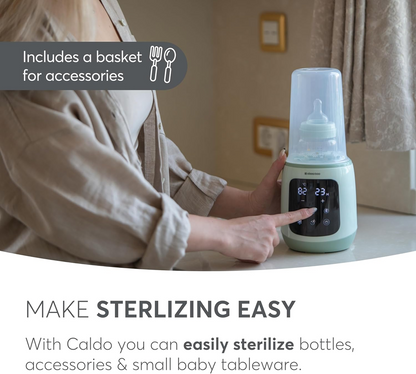 KIKKA BOO CALDO esterilizador aquecedor para biberões e boiões 4 em 1