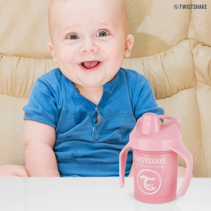TWISTSHAKE Mini Cup nerozlievací pohár s náustkom a mixérom 230 ml 4 m+